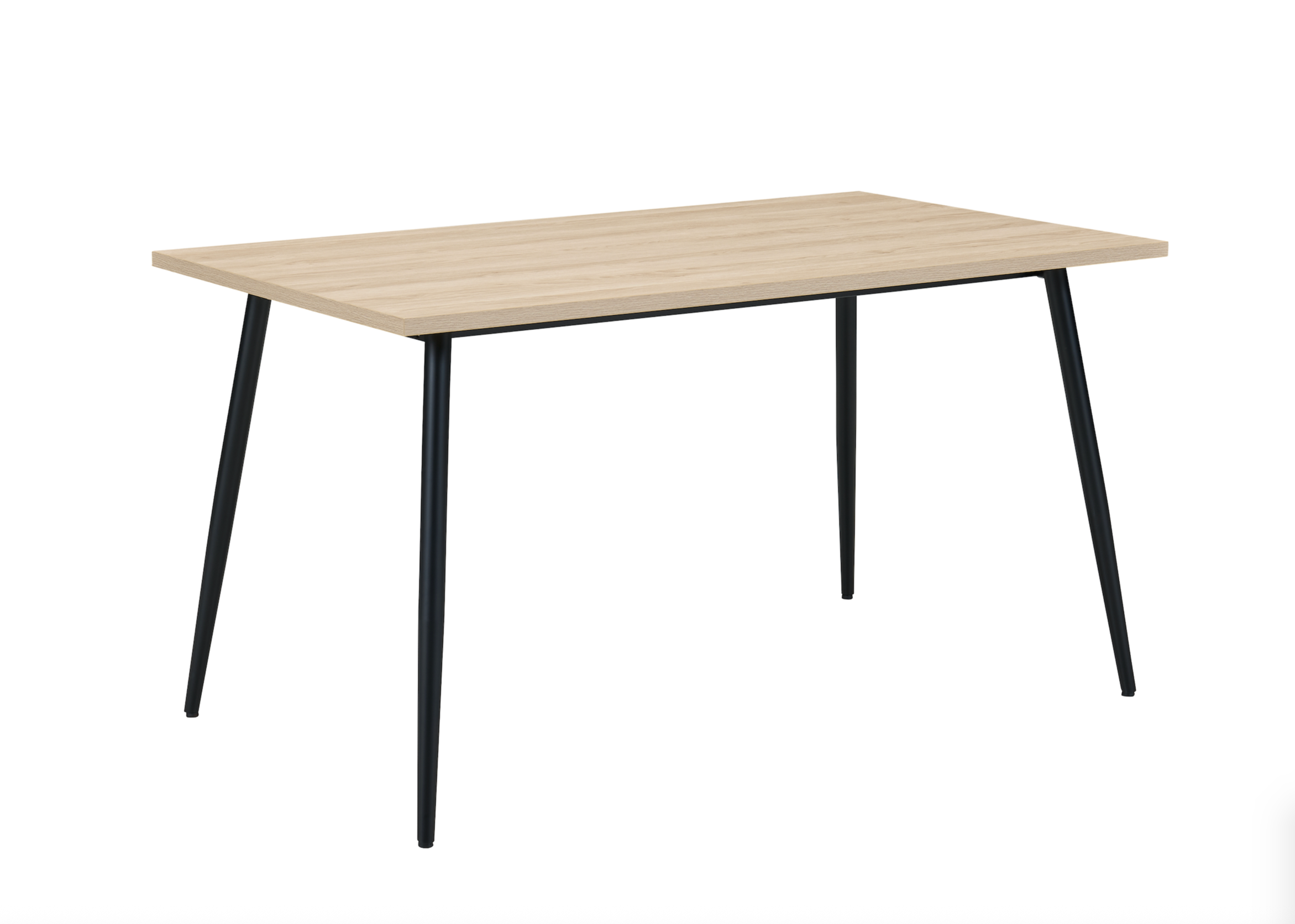 Horizon Natural Wood Rectangular Dining Table 140cm